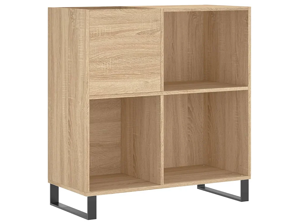 Armoire à disques chêne sonoma 84,5x38x89 cm bois d'ingénierie