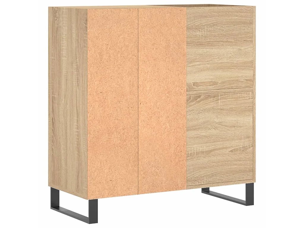 Armoire à disques chêne sonoma 84,5x38x89 cm bois d'ingénierie