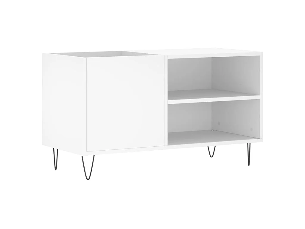 Armoire à disques blanc 85x38x48 cm bois d'ingénierie