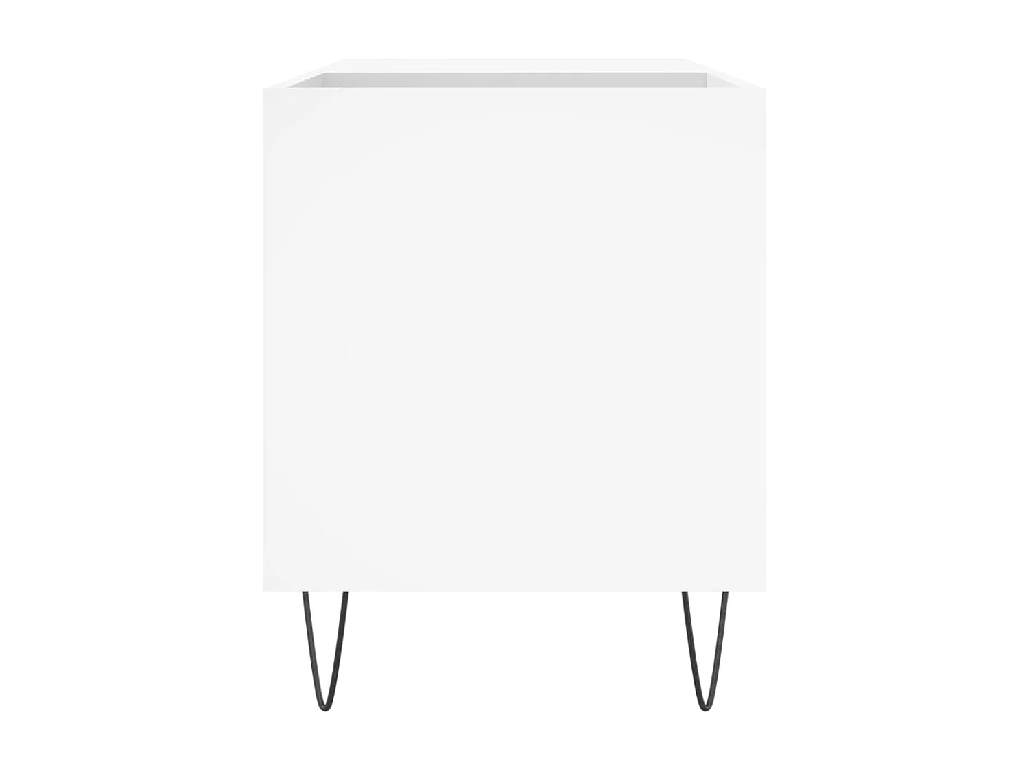 Armoire à disques blanc 85x38x48 cm bois d'ingénierie