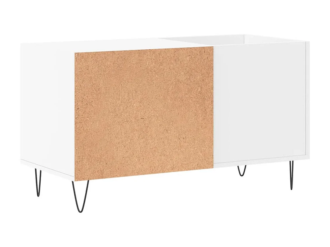 Armoire à disques blanc 85x38x48 cm bois d'ingénierie