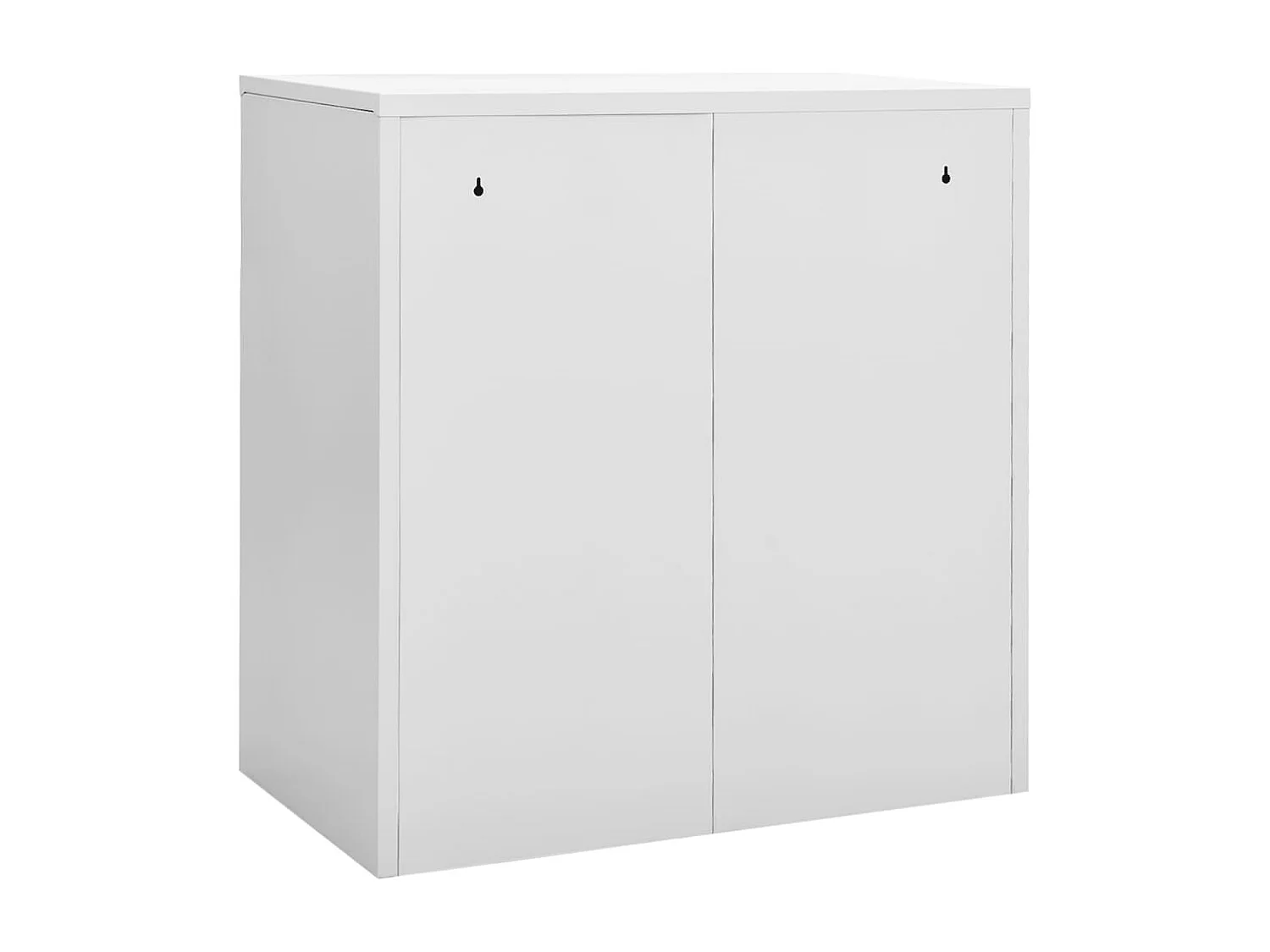 Schließfachschrank Hellgrau und Rot 90x45x92,5 cm Stahl