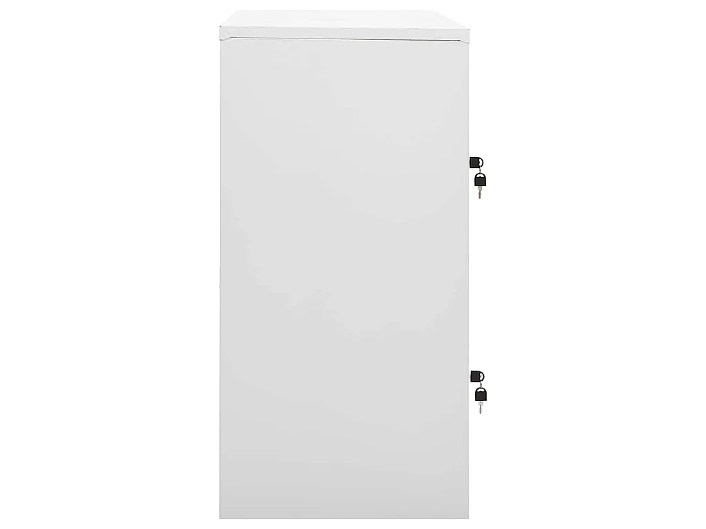 Lockerkast 90x45x92,5 cm staal lichtgrijs en rood