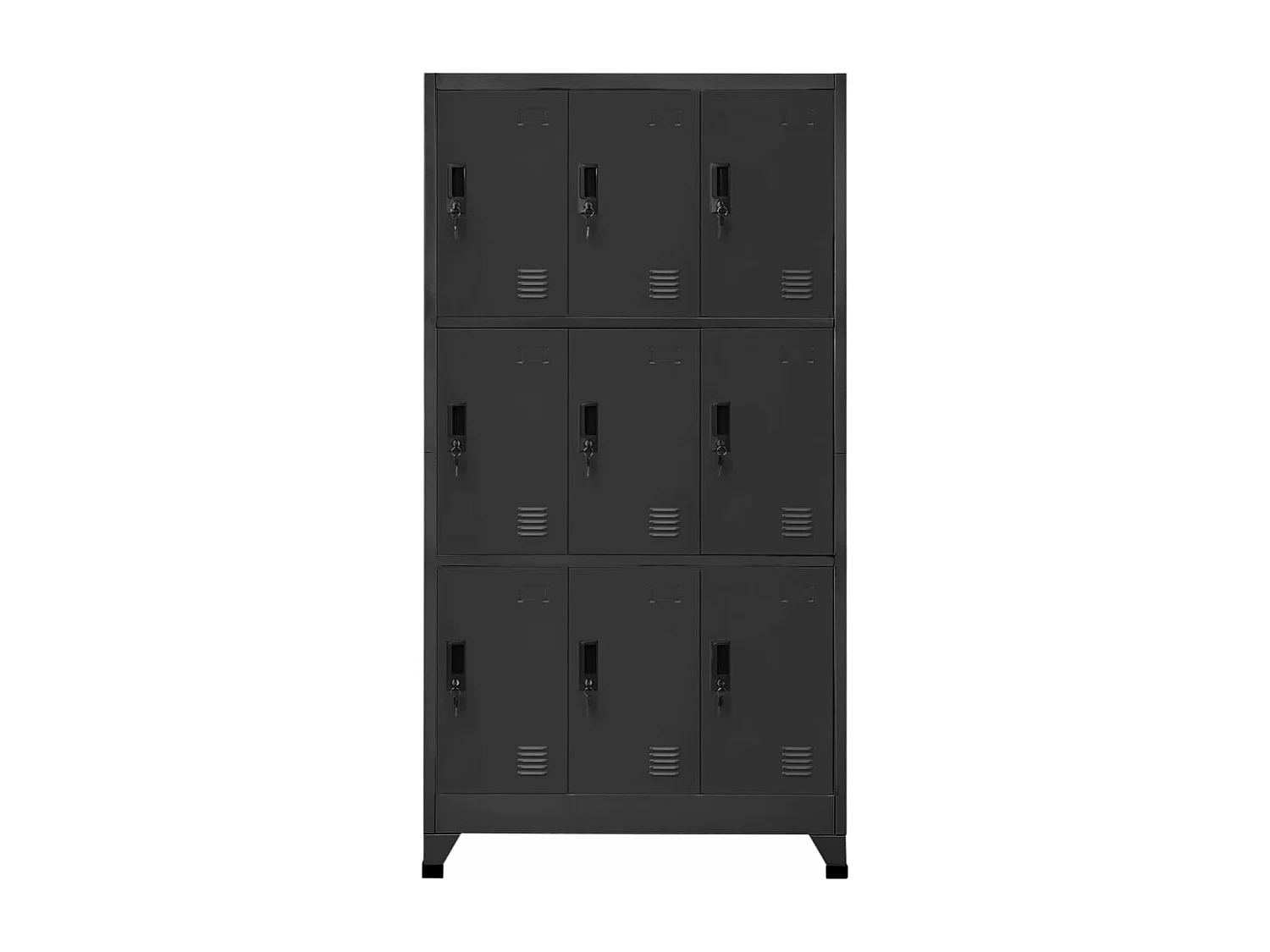 Schließfachschrank Anthrazit 90x45x180 cm Stahl