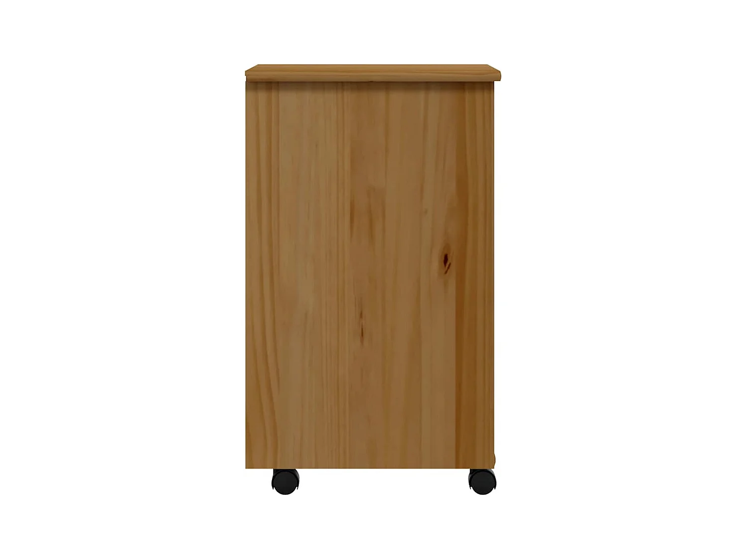 Cajonera con ruedas MOSS madera maciza pino marrón miel