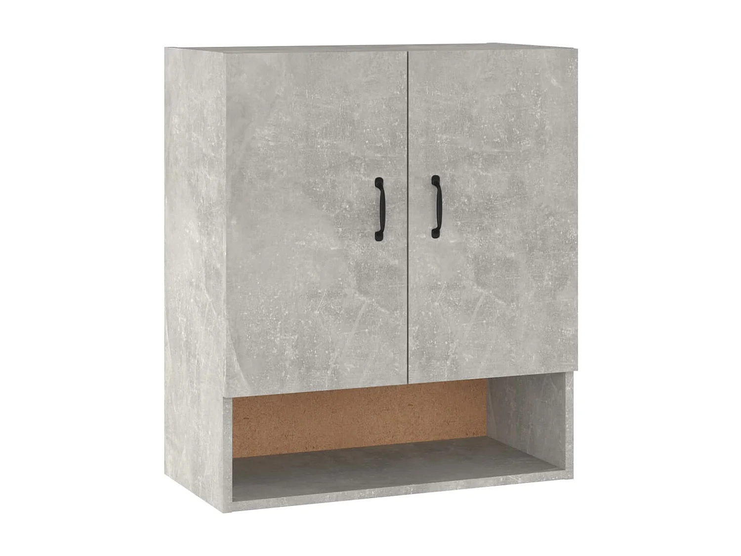 Armoire murale Gris béton 60x31x70 cm Bois d'ingénierie