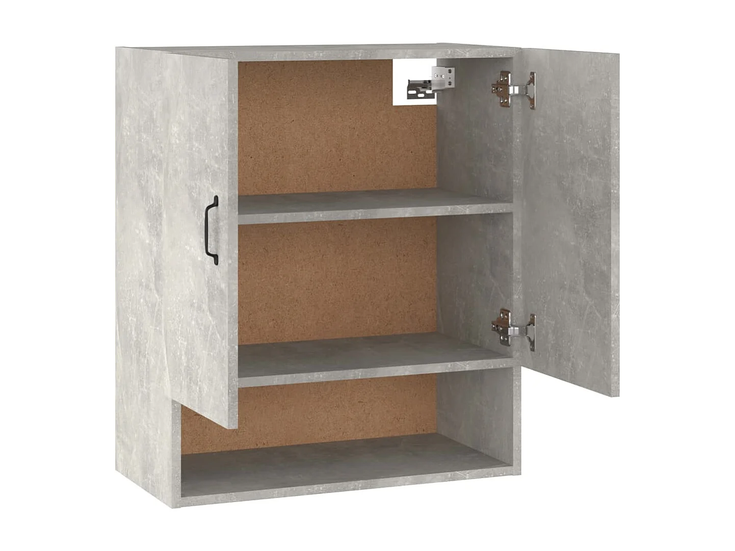 Armoire murale Gris béton 60x31x70 cm Bois d'ingénierie