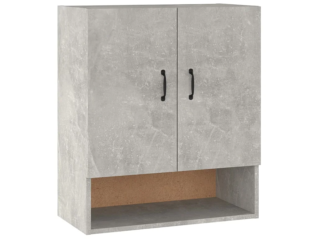 Wandschrank Betongrau 60x31x70 cm Holzwerkstoff