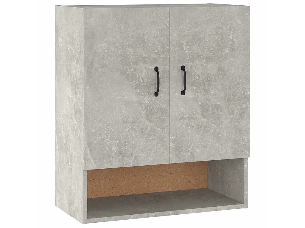 Wandkast 60x31x70 cm bewerkt hout betongrijs