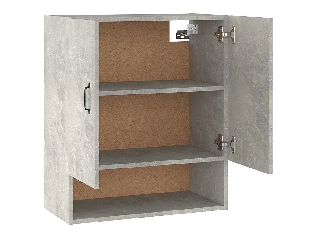 Wandkast 60x31x70 cm bewerkt hout betongrijs