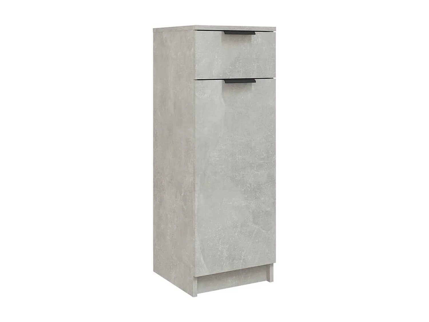 Badkamerkast 32x34x90 cm bewerkt hout betongrijs