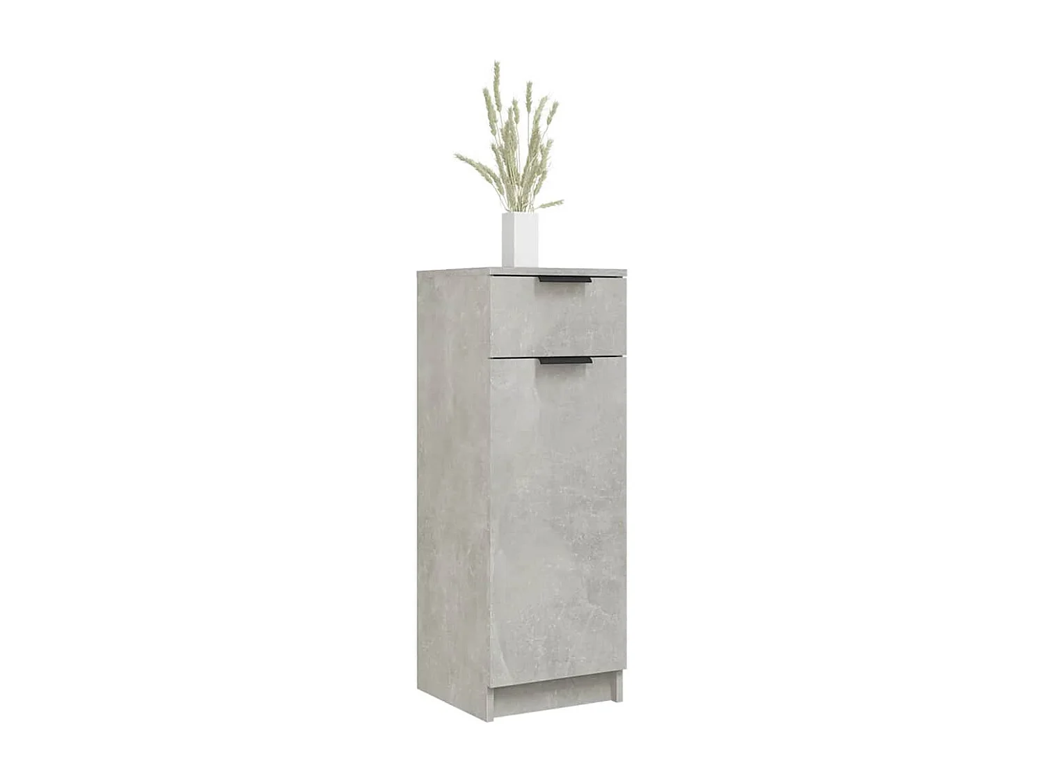 Armoire de salle de bain gris béton 32x34x90 cm