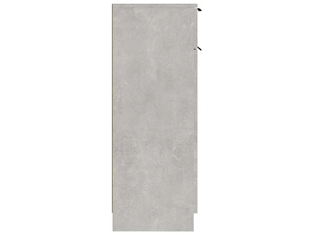 Badschrank Betongrau 32x34x90 cm Holzwerkstoff