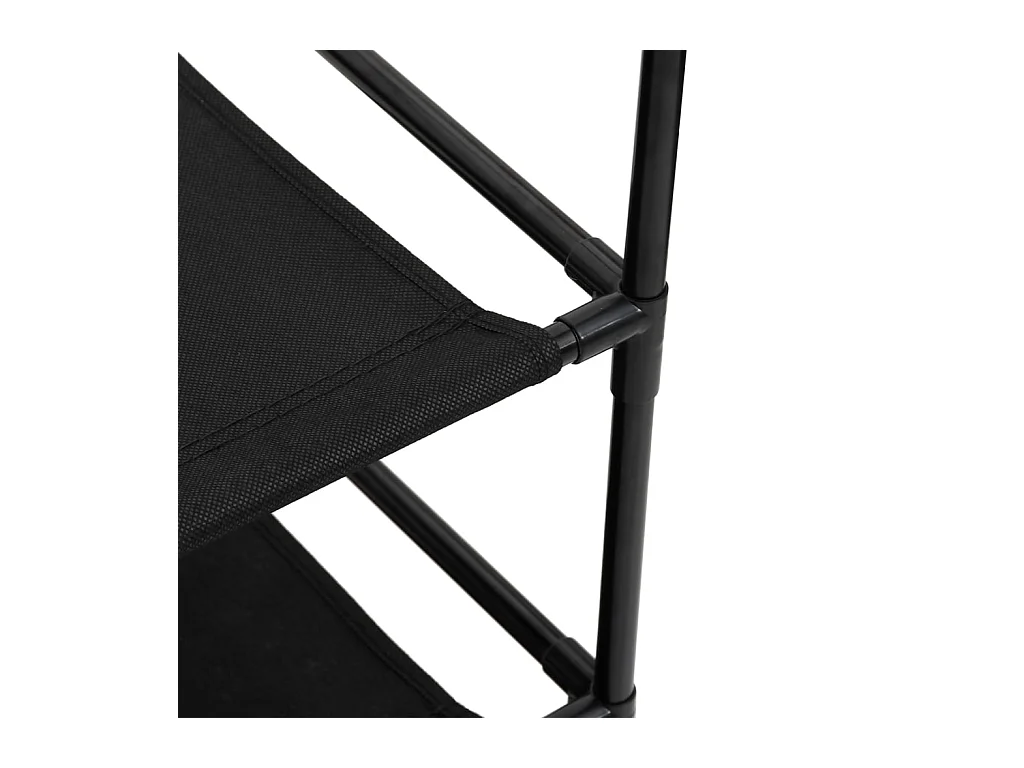 Opbergkast met 6 lades 55x29x55 cm staal zwart