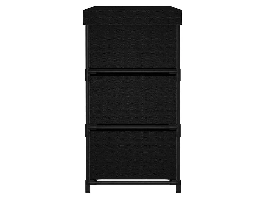 Armoire de rangement avec 6 tiroirs 55x29x55 cm Noir Acier