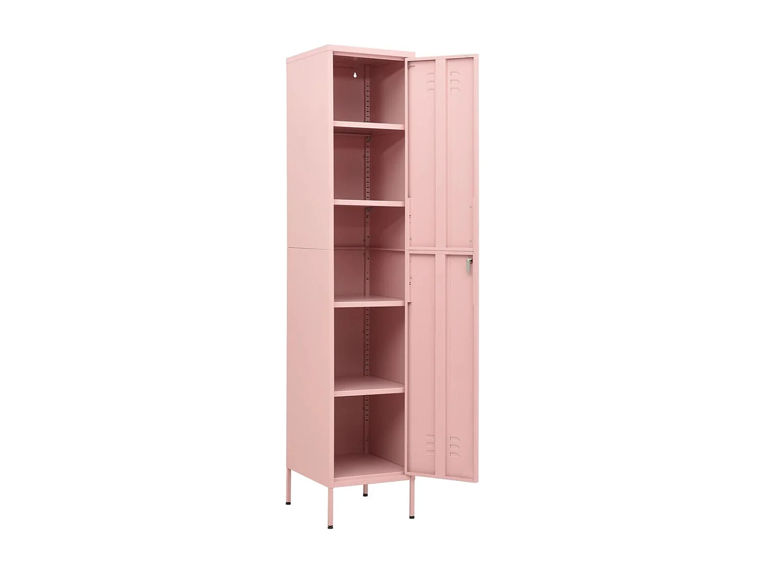 Schließfachschrank Rosa 35x46x180 cm Stahl