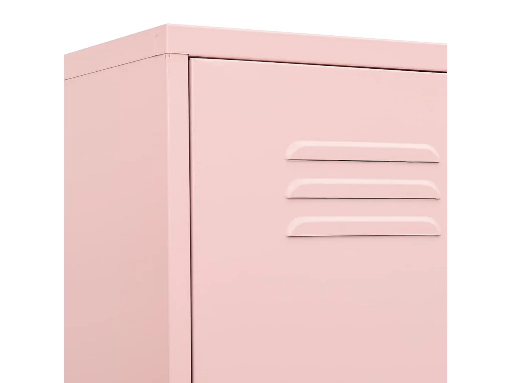 Schließfachschrank Rosa 35x46x180 cm Stahl