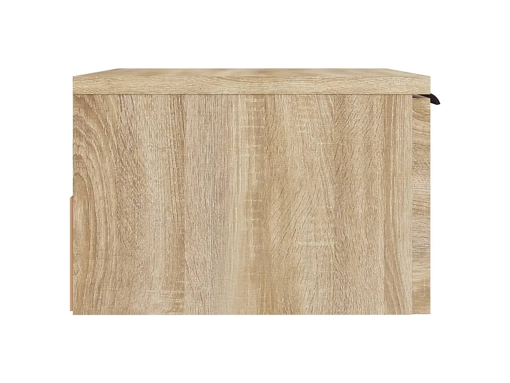 Table de chevet murale Chêne sonoma 34x30x20 cm