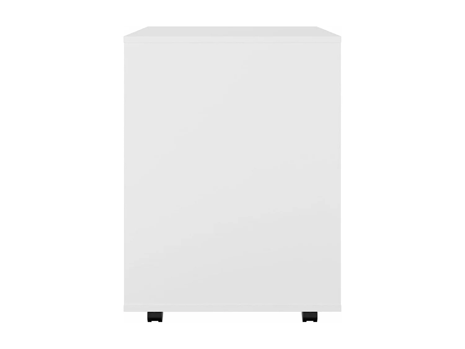 Armario con ruedas madera contrachapada blanco 60x53x72 cm