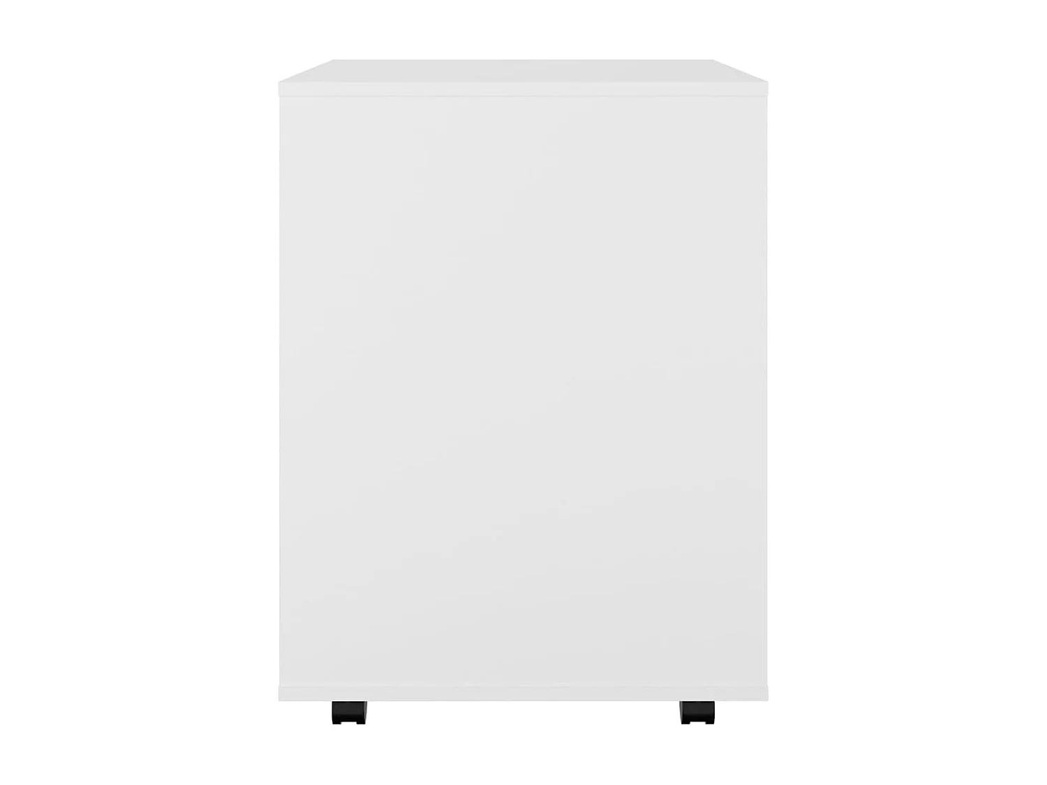 Rolkast 60x53x72 cm bewerkt hout wit