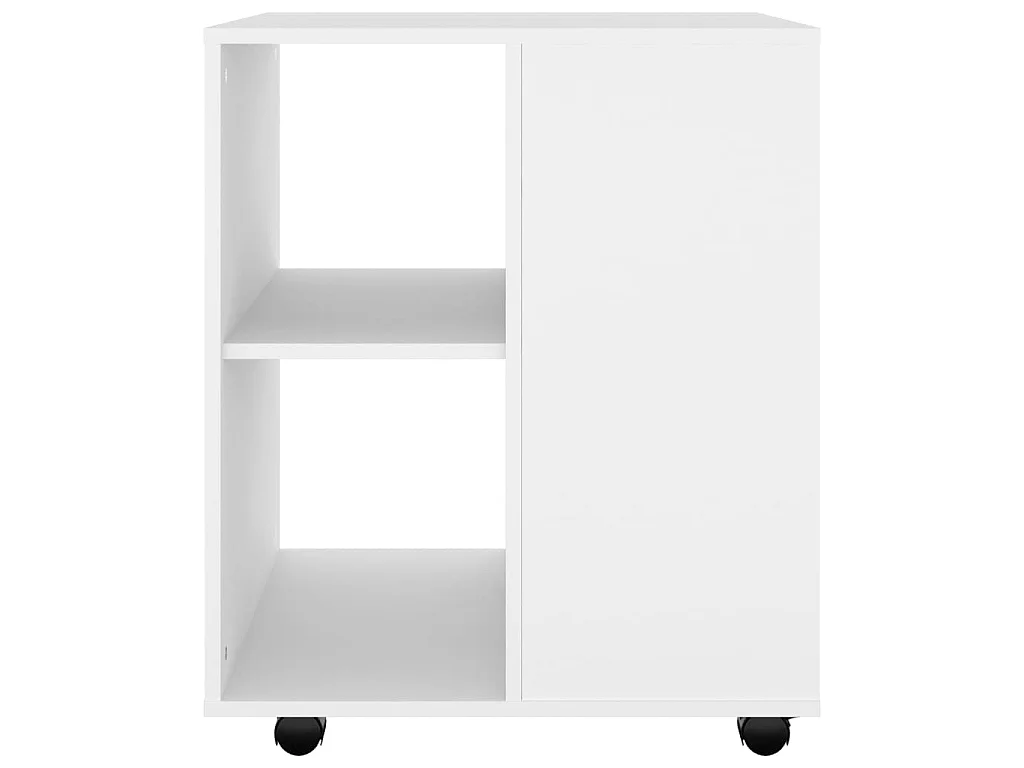 Móvel com rodas 60x53x72 cm derivados de madeira branco