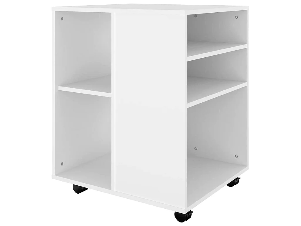 Móvel com rodas 60x53x72 cm derivados de madeira branco