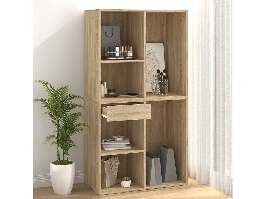 Armoire cosmétique Chêne sonoma 80x40x75 cm Bois d'ingénierie
