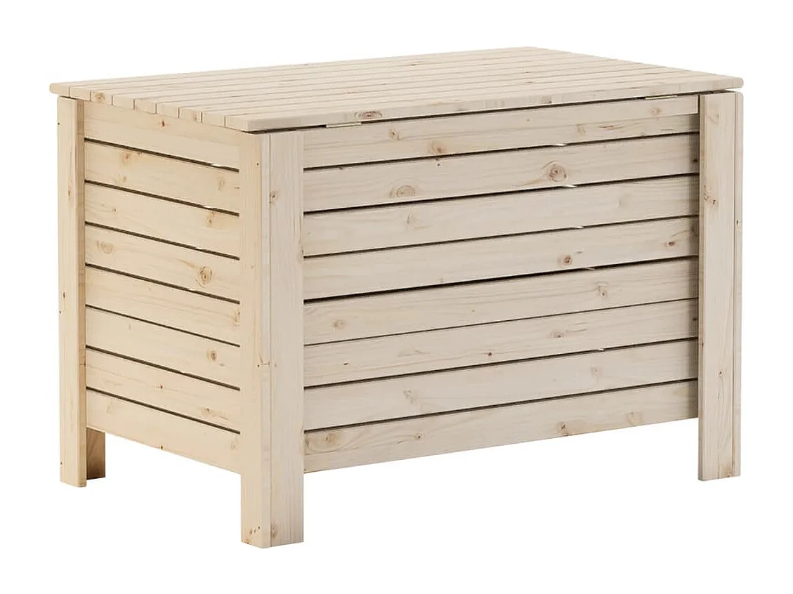 Opbergbox met deksel RANA 80x49x54 cm massief grenenhout