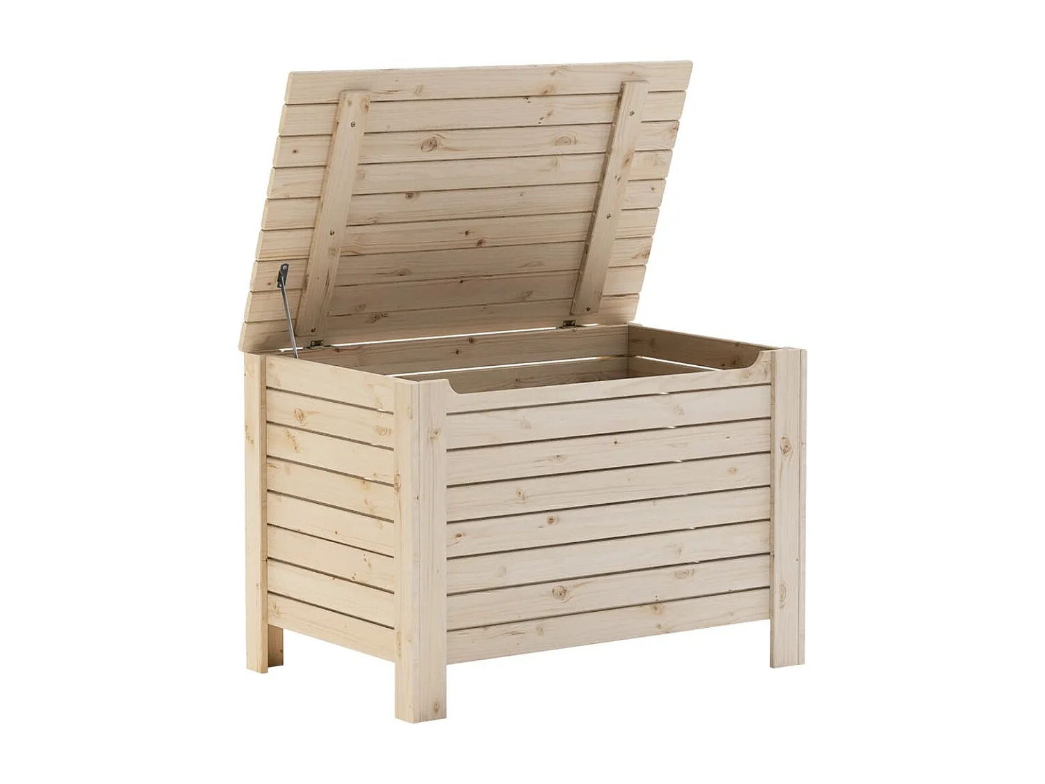 Opbergbox met deksel RANA 80x49x54 cm massief grenenhout