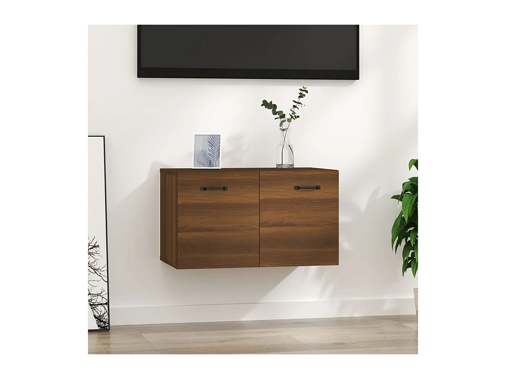 Armoire murale Chêne marron 60x36,5x35 cm Bois d'ingénierie