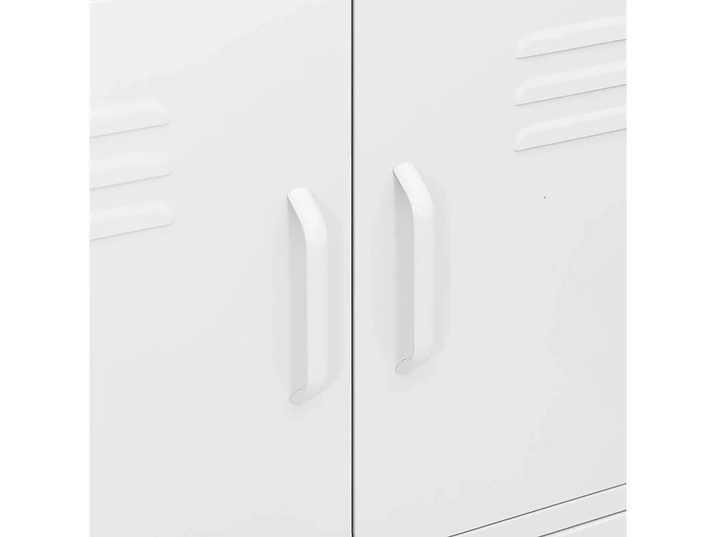 Lagerschrank Weiß 80x35x101,5 cm Stahl