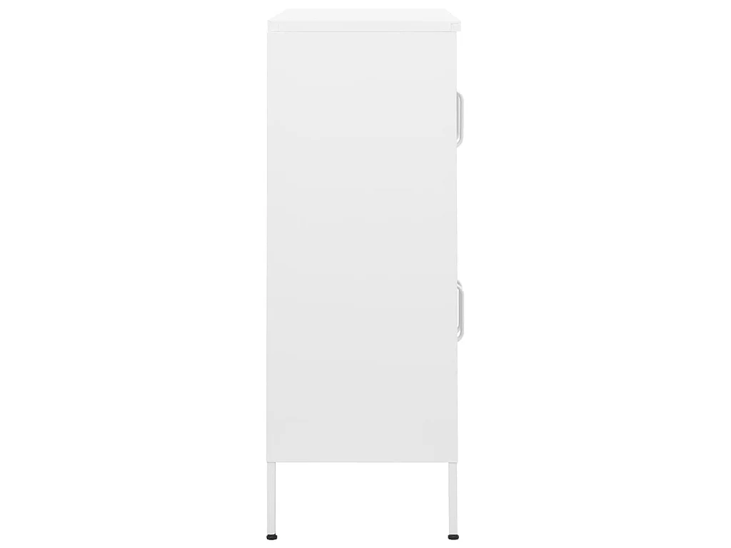 Armário de arrumação aço 80x35x101,5 cm branco