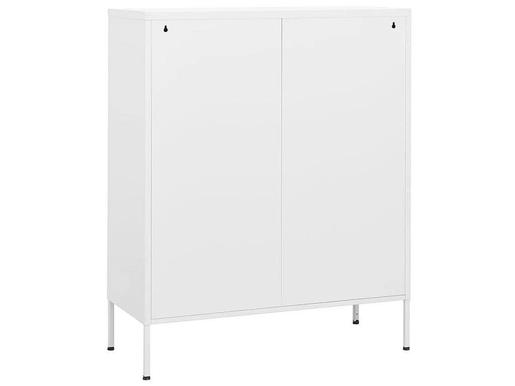 Armário de arrumação aço 80x35x101,5 cm branco