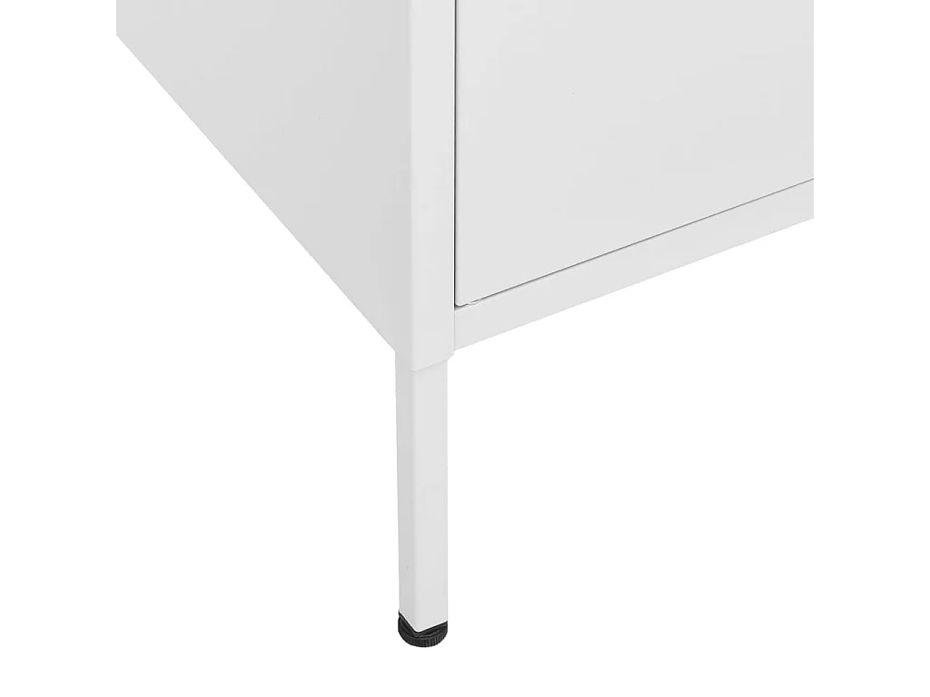Armário de arrumação aço 80x35x101,5 cm branco