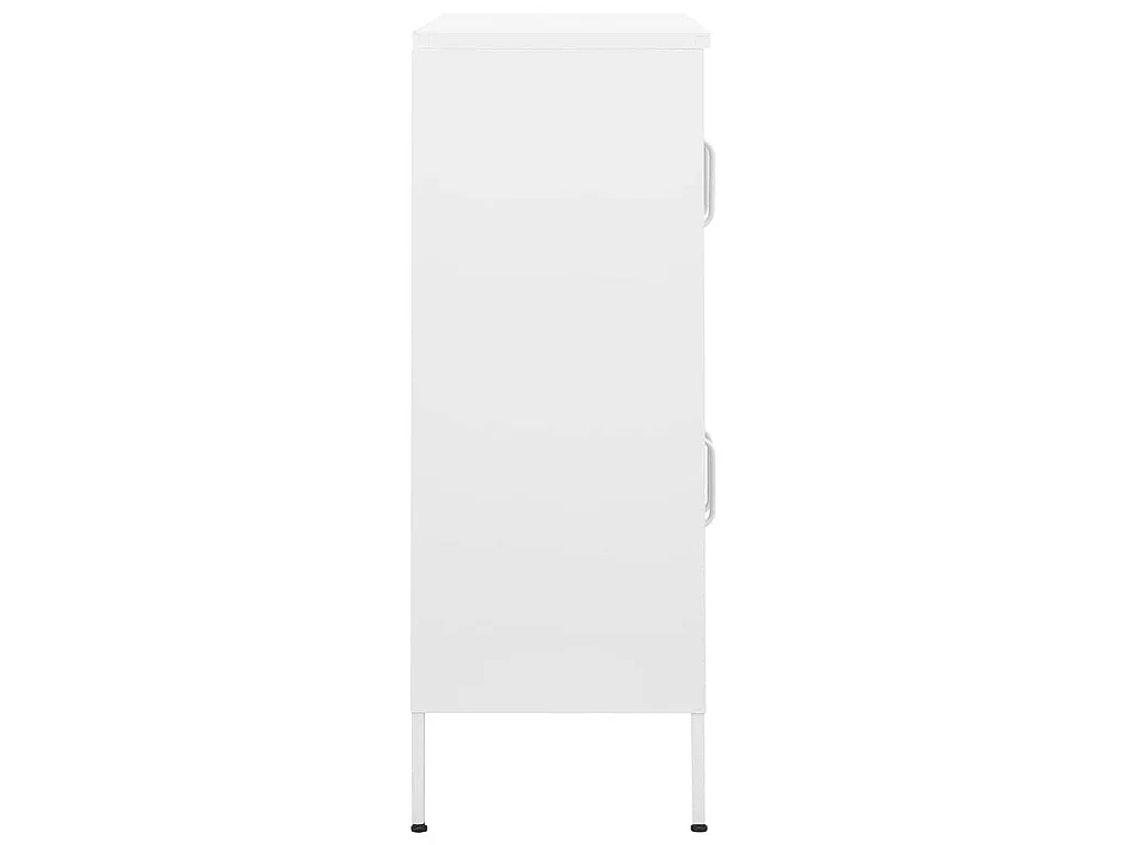Armoire de rangement Blanc 80x35x101,5 cm Acier