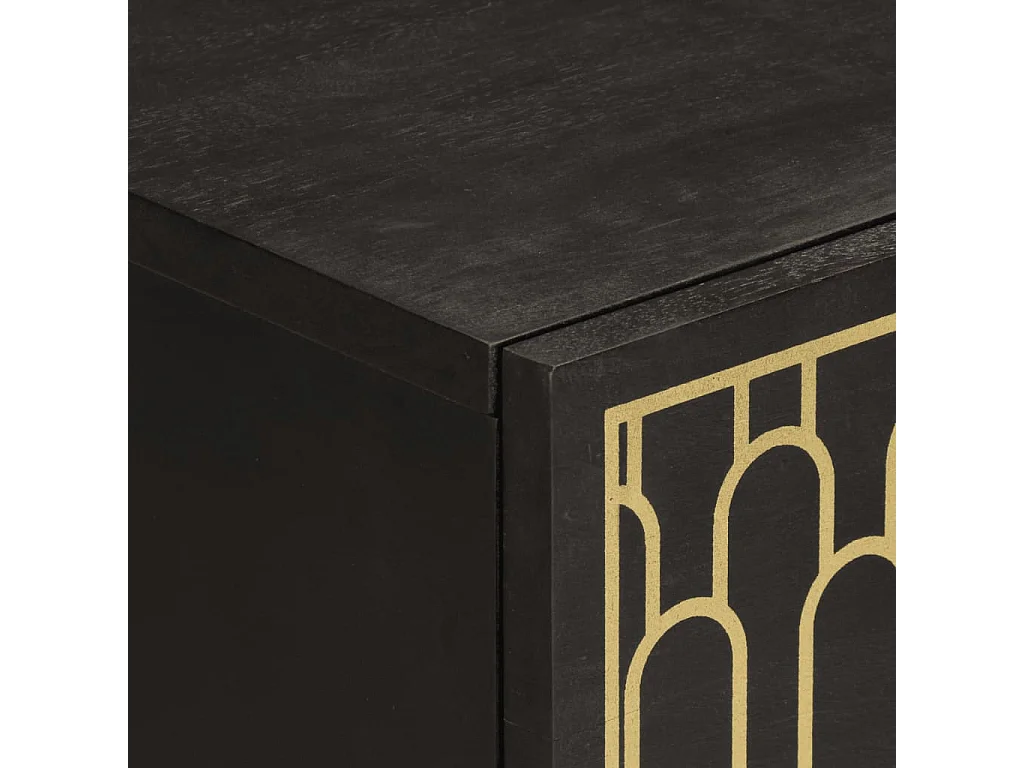 Bijzetkast 60x33x75 cm massief mangohout