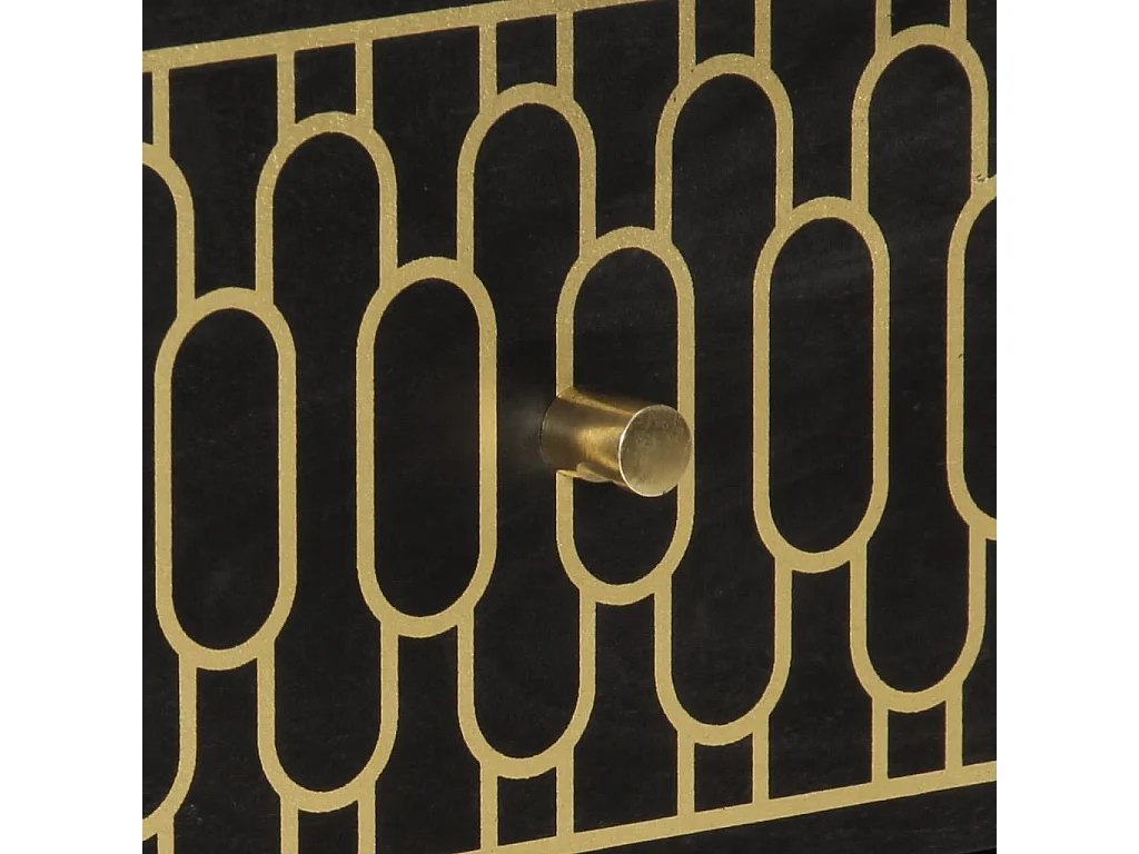 Bijzetkast 60x33x75 cm massief mangohout