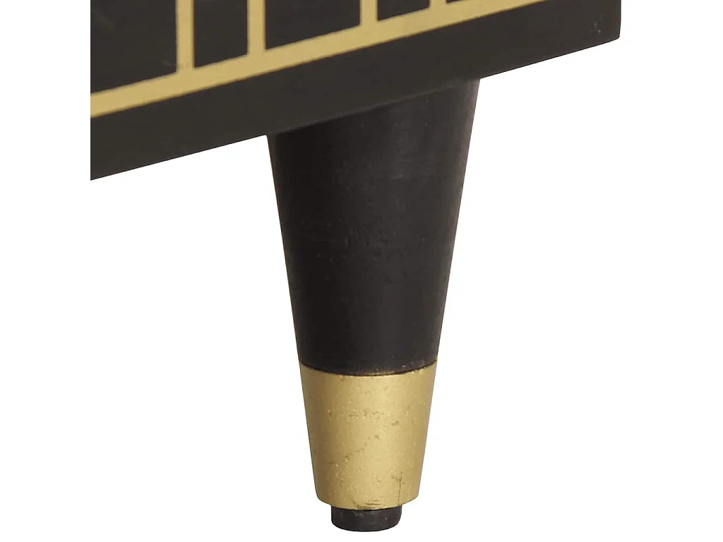 Bijzetkast 60x33x75 cm massief mangohout