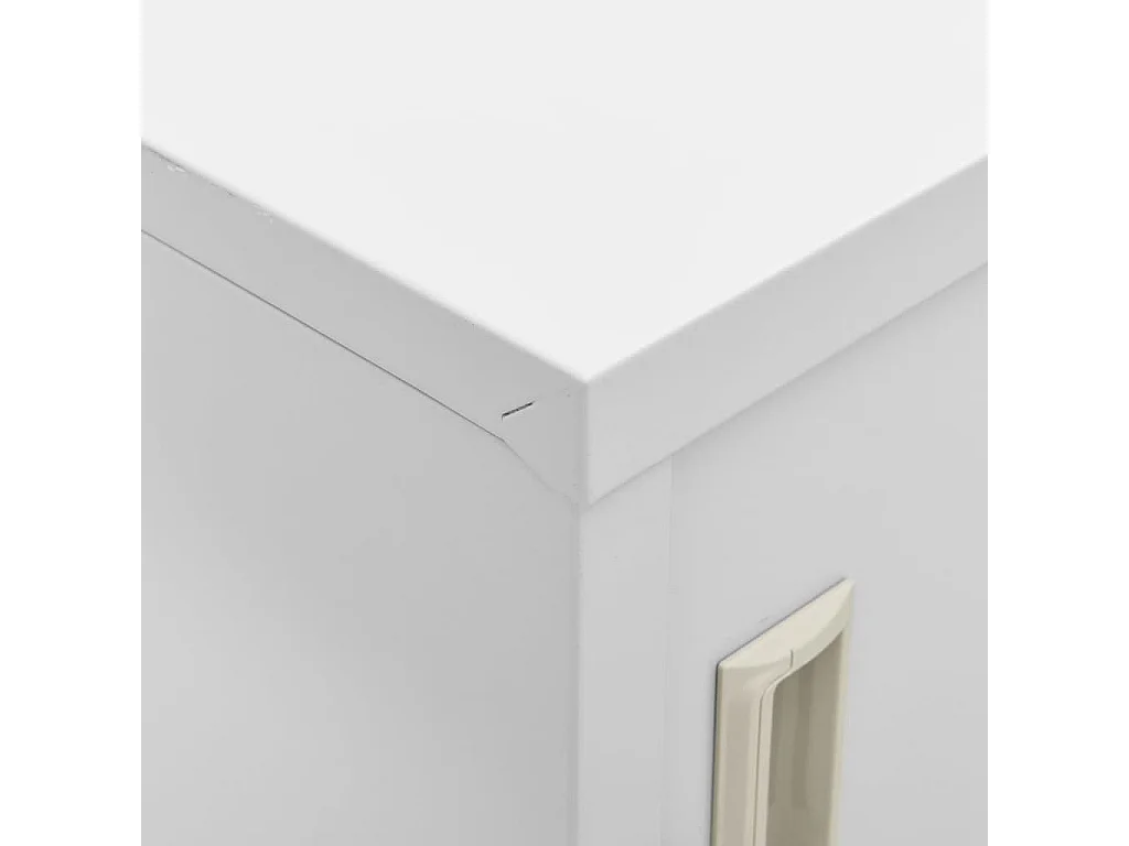 Armoires à casiers 2 pcs Gris clair 90x45x92,5 cm Acier