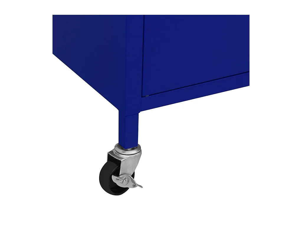 Opbergkast 60x35x56 cm staal marineblauw