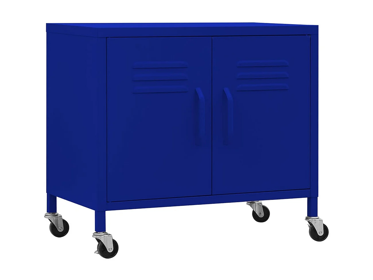 Armario de almacenamiento acero azul marino 60x35x56 cm