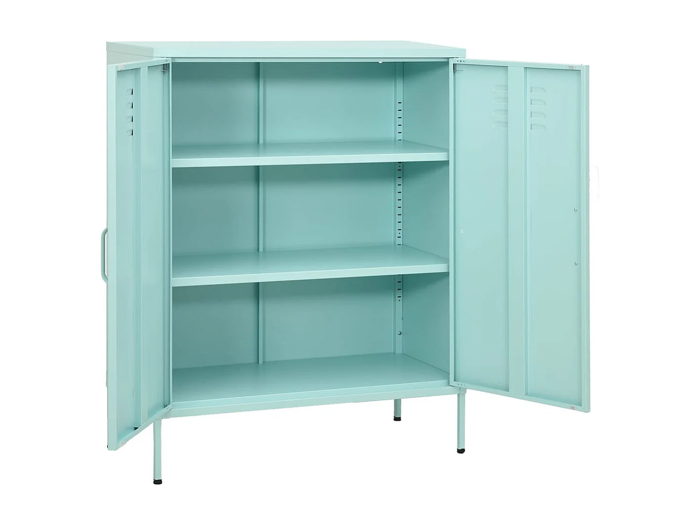 Lagerschrank Minzgrün 80x35x101,5 cm Stahl