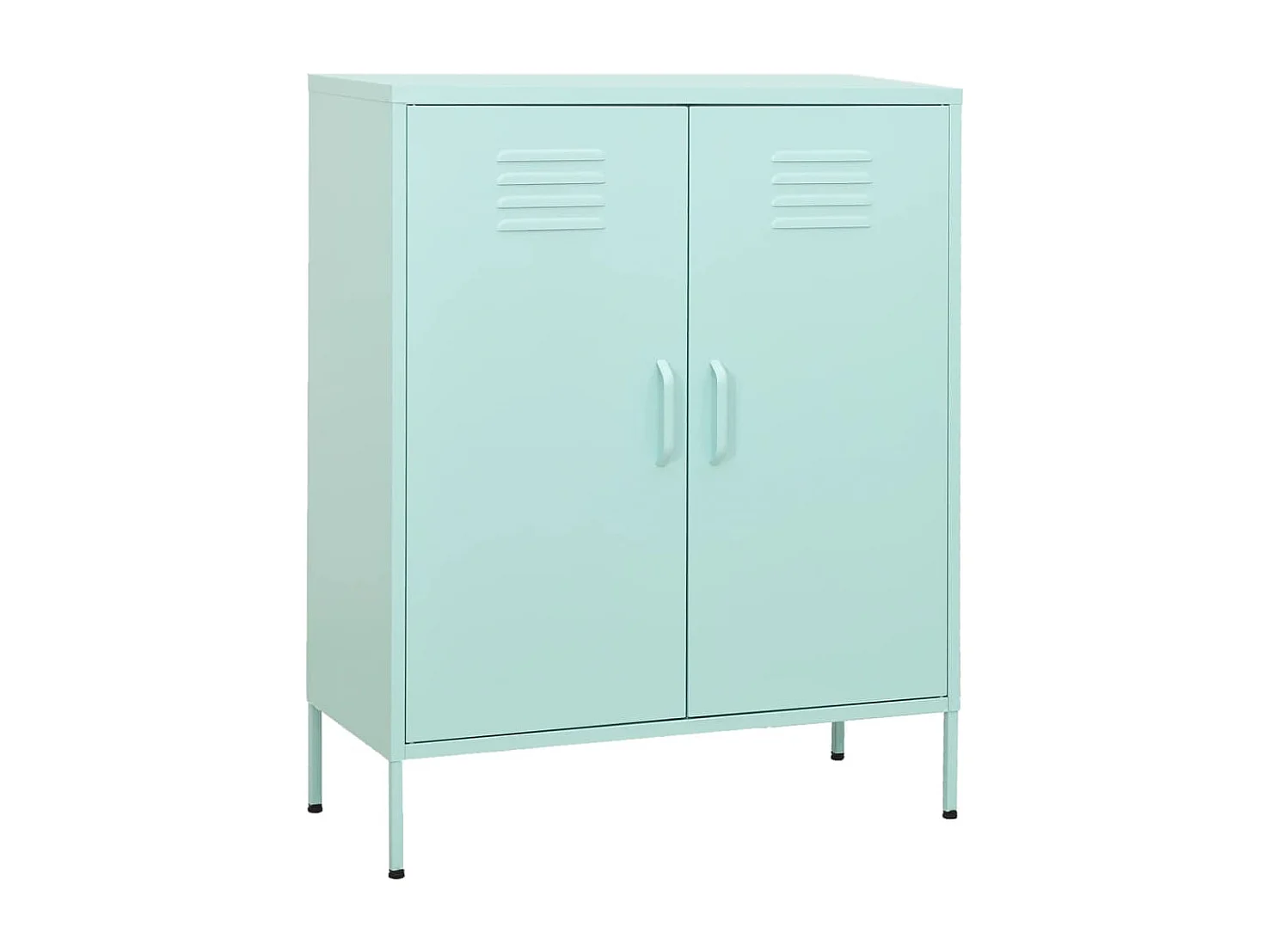 Lagerschrank Minzgrün 80x35x101,5 cm Stahl