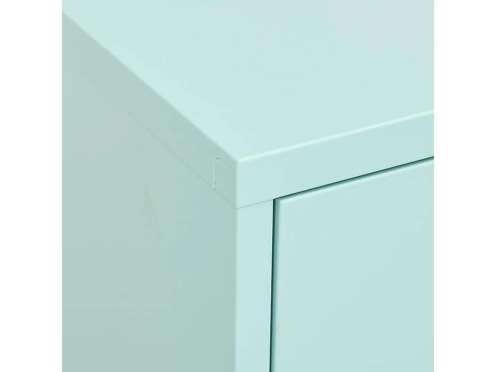 Armario de almacenamiento acero verde mint 80x35x101,5 cm