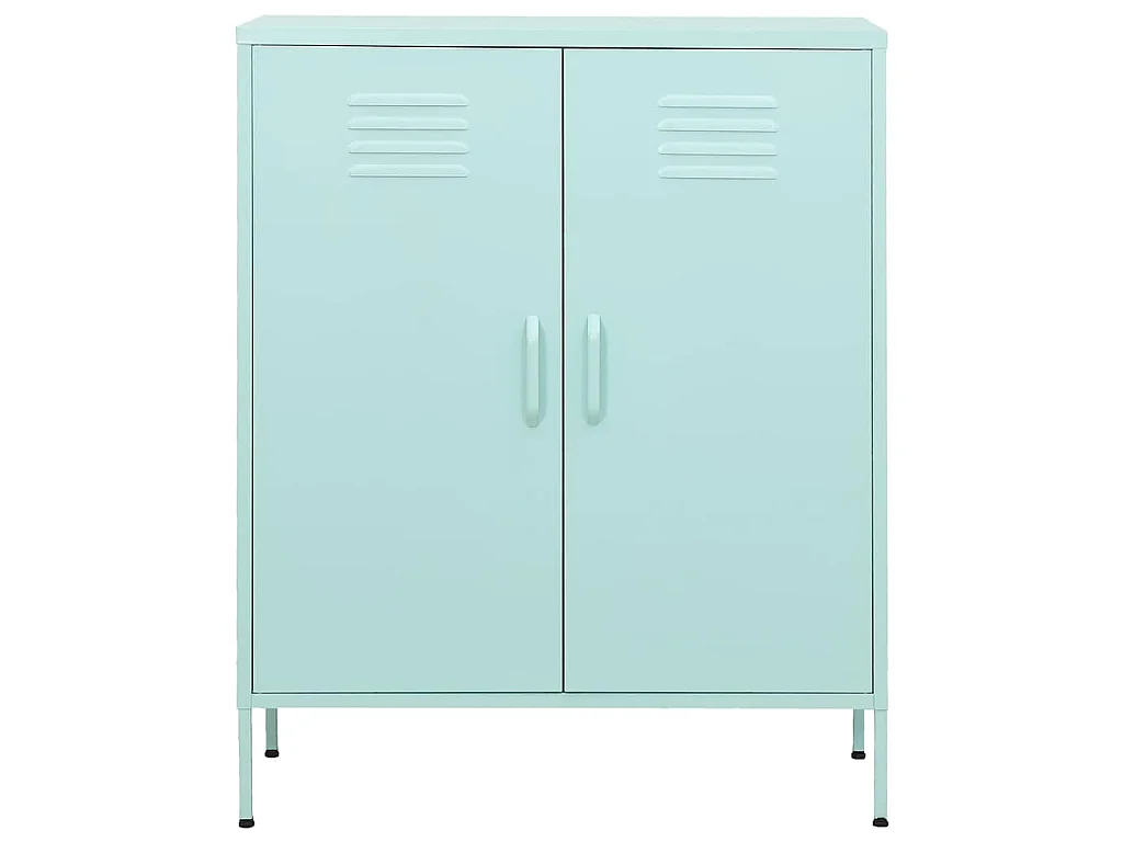 Armario de almacenamiento acero verde mint 80x35x101,5 cm