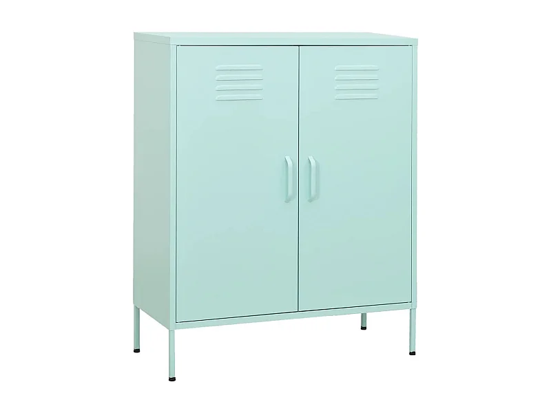 Armoire de rangement Vert menthe 80x35x101,5 cm Acier