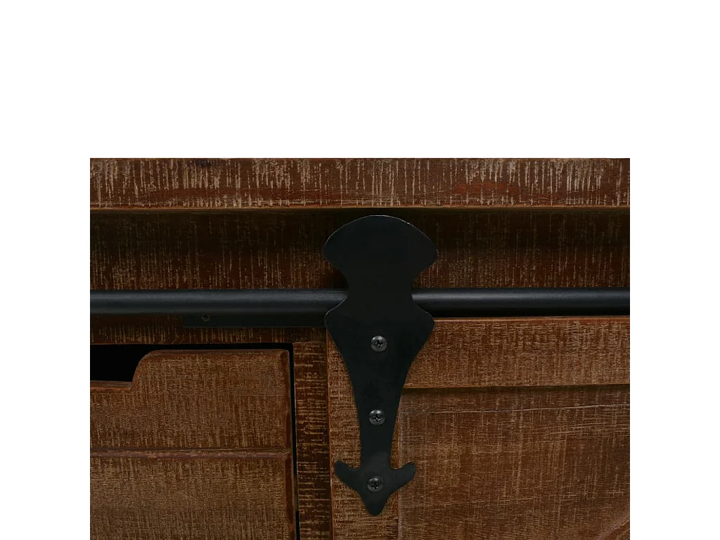 Armoire de rangement Bois de sapin massif 64x33,5x75 cm Marron