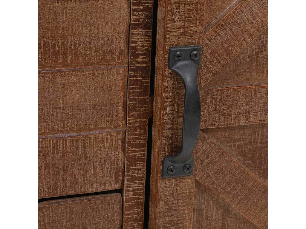 Armoire de rangement Bois de sapin massif 64x33,5x75 cm Marron