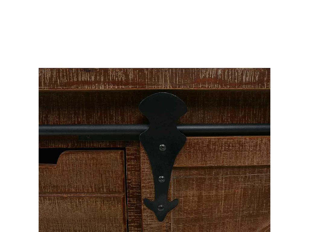 Armoire de rangement Bois de sapin massif 64x33,5x75 cm Marron