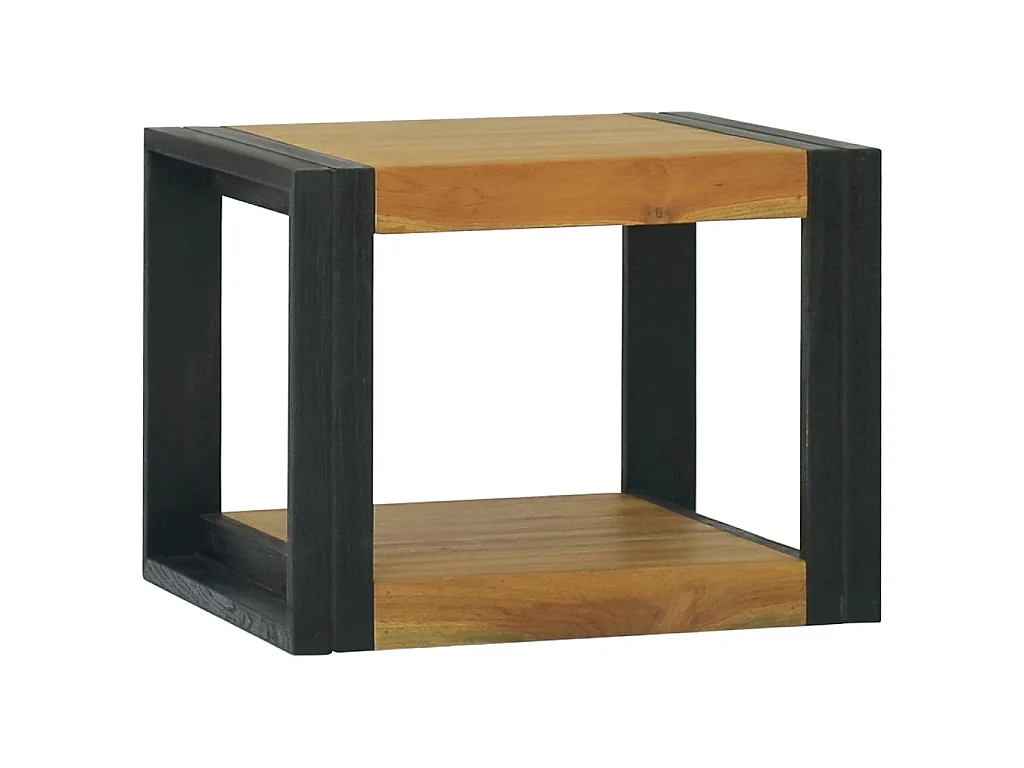 Wand-Badregal 45x45x35 cm Massivholz Teak